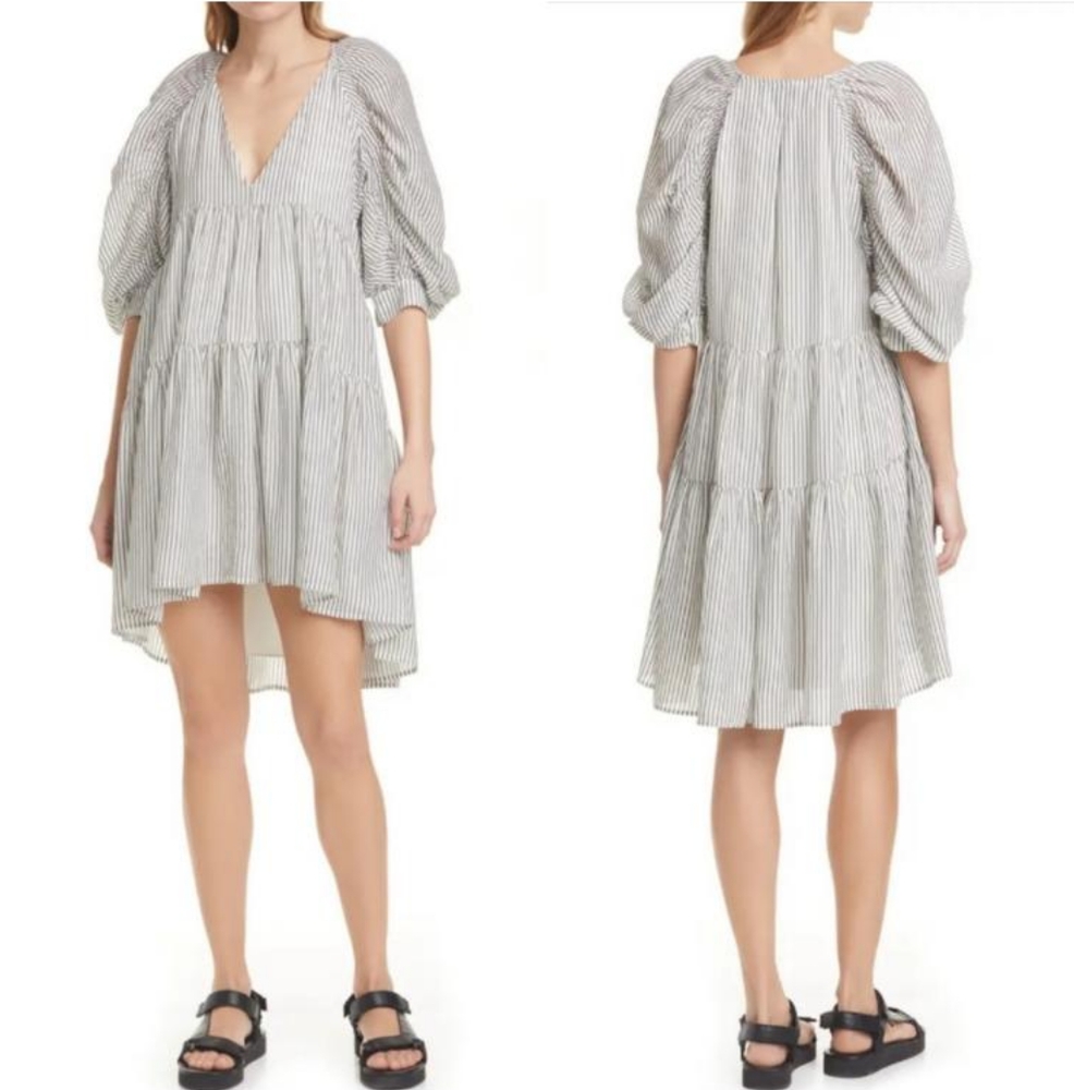Frame stripe tunic dress